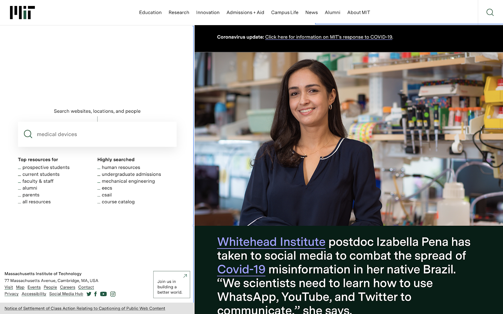 MIT Homepage